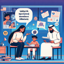 Evaluating the Impact of Parent-Only Interventions on Childhood Anxiety || TinyEYE Online Therapy