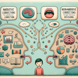 Effectiveness of Narrative vs. Non-Narrative Corrections in Speech Language Pathology || TinyEYE Online Therapy