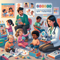 A Pilot Study to Evaluate a New Early Screening Instrument for Speech and Language Delays || TinyEYE Online Therapy